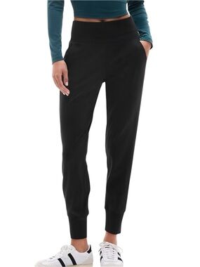 Athleta Venice Black Jogger High Rise Pants LARGE TALL